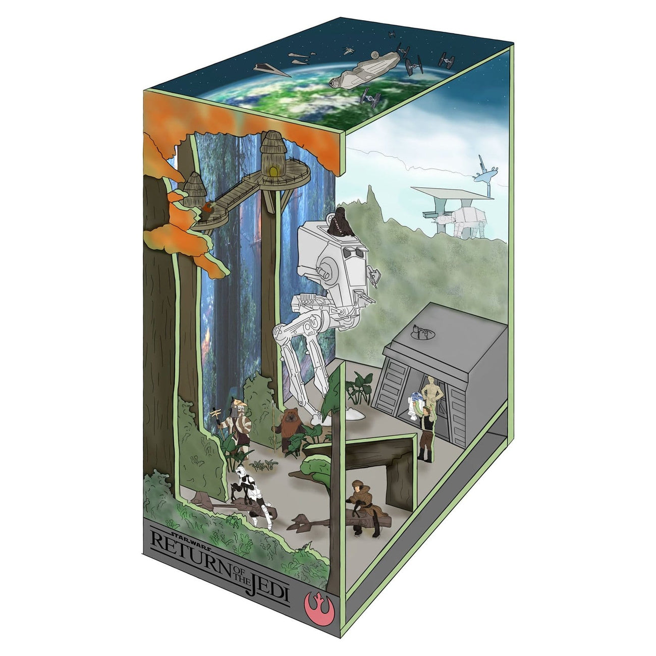 Image produit Star Wars - Battle of Endor Nook Maquette en bois à monter