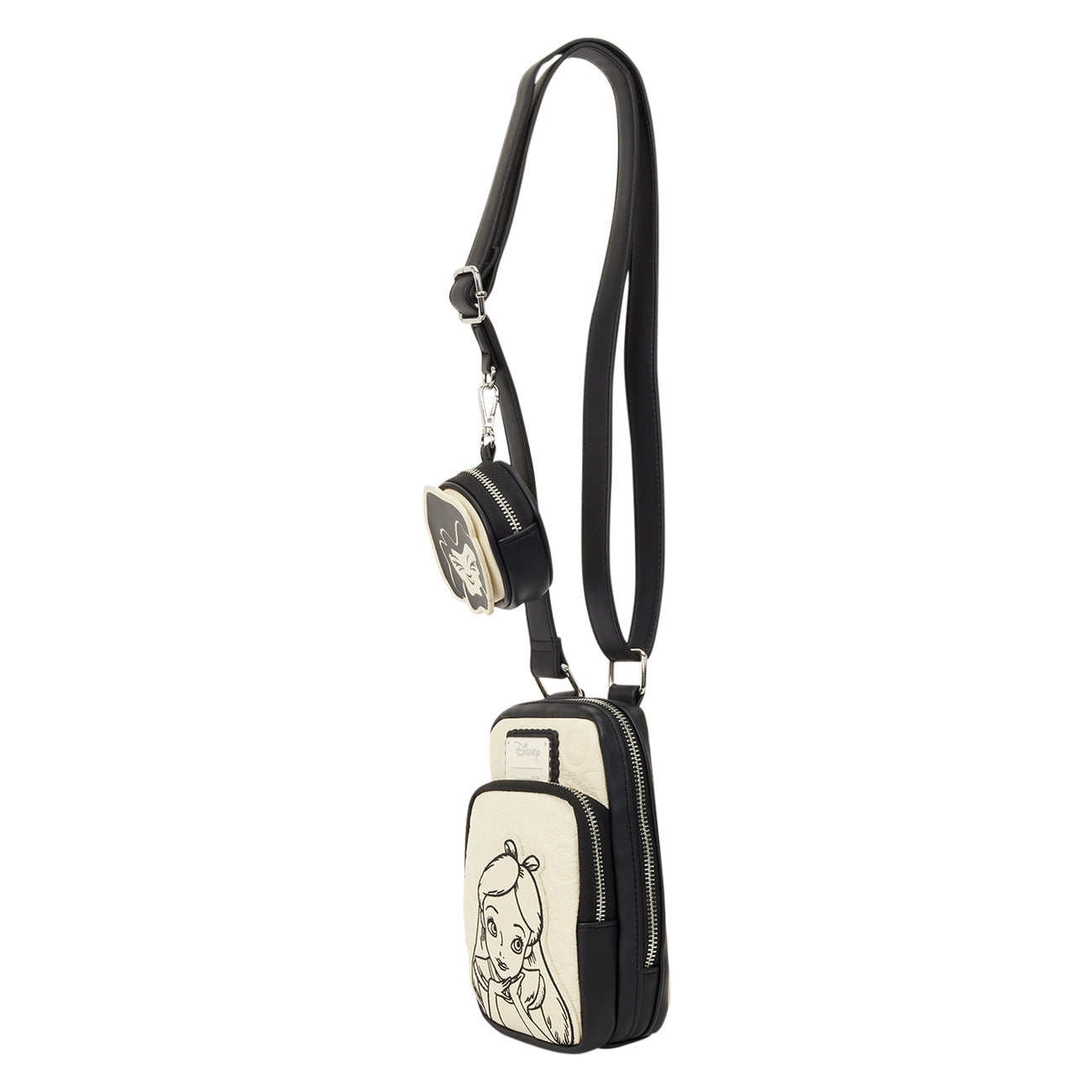 Image produit Alice au Pays des Merveilles - Sac bandoulière floral avec portefeuille
