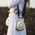 Image produit Alice au Pays des Merveilles - Sac bandoulière floral avec portefeuille
