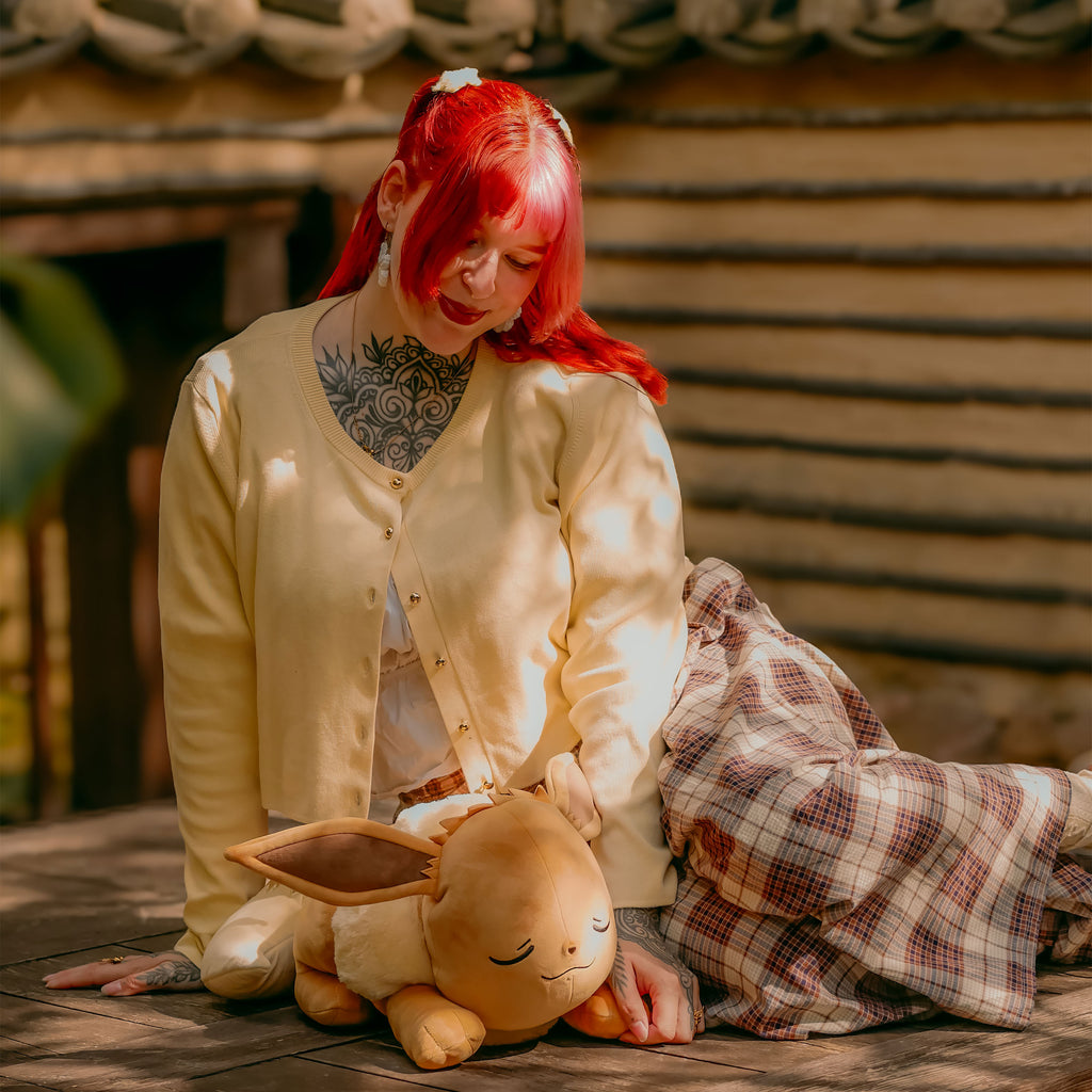 Image produit Pokémon - Peluche Évoli endormi