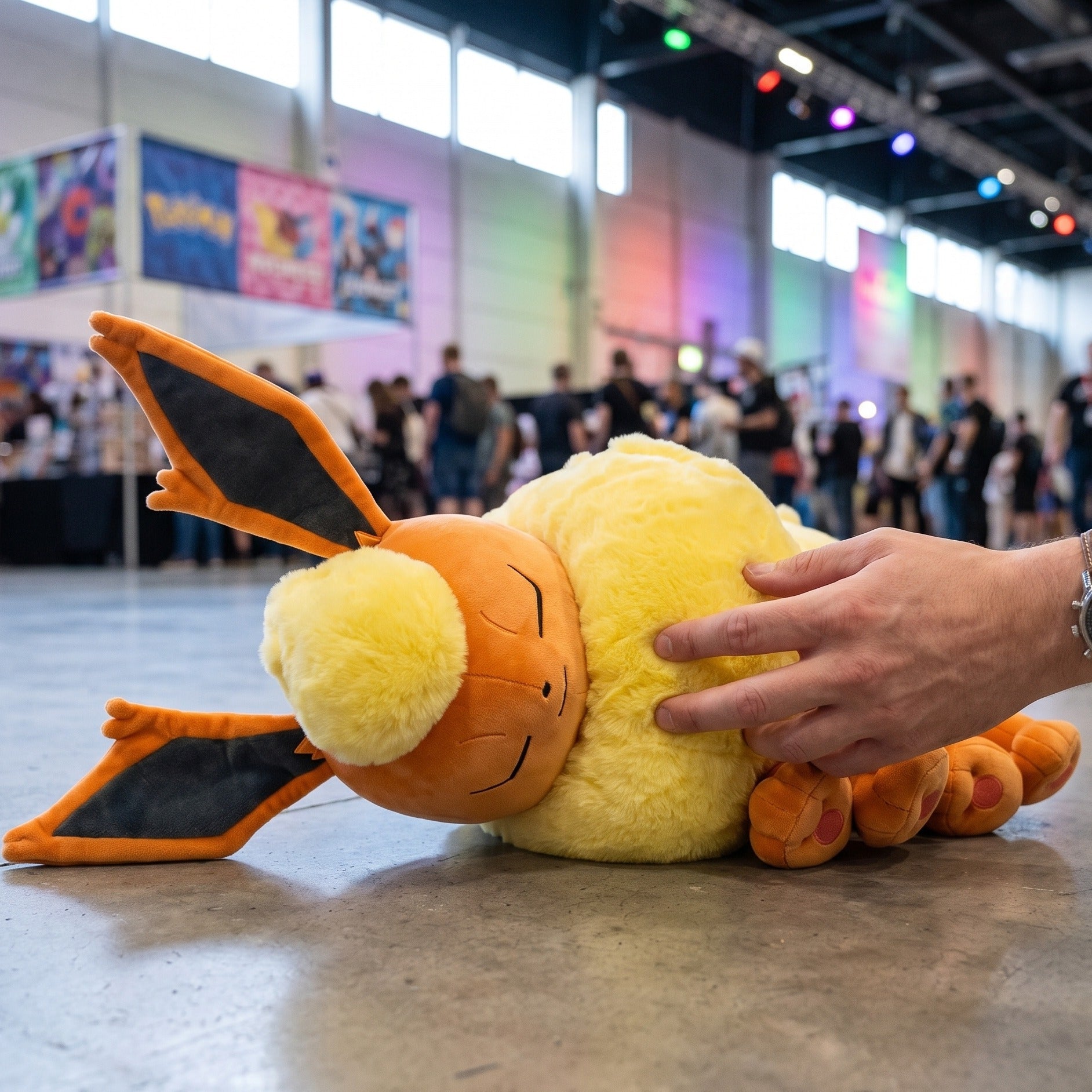 Image produit Pokémon - Peluche Flamara Endormi