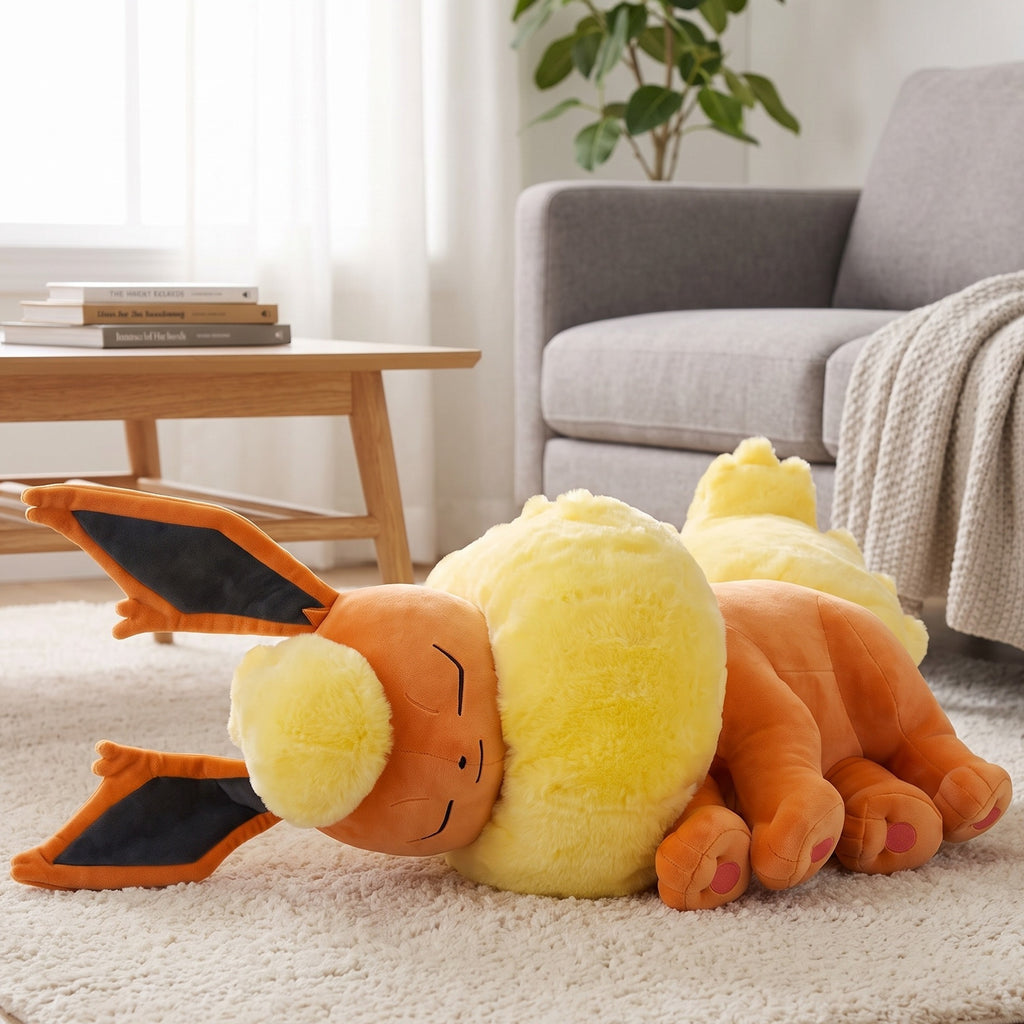 Image produit Pokémon - Peluche Flamara Endormi