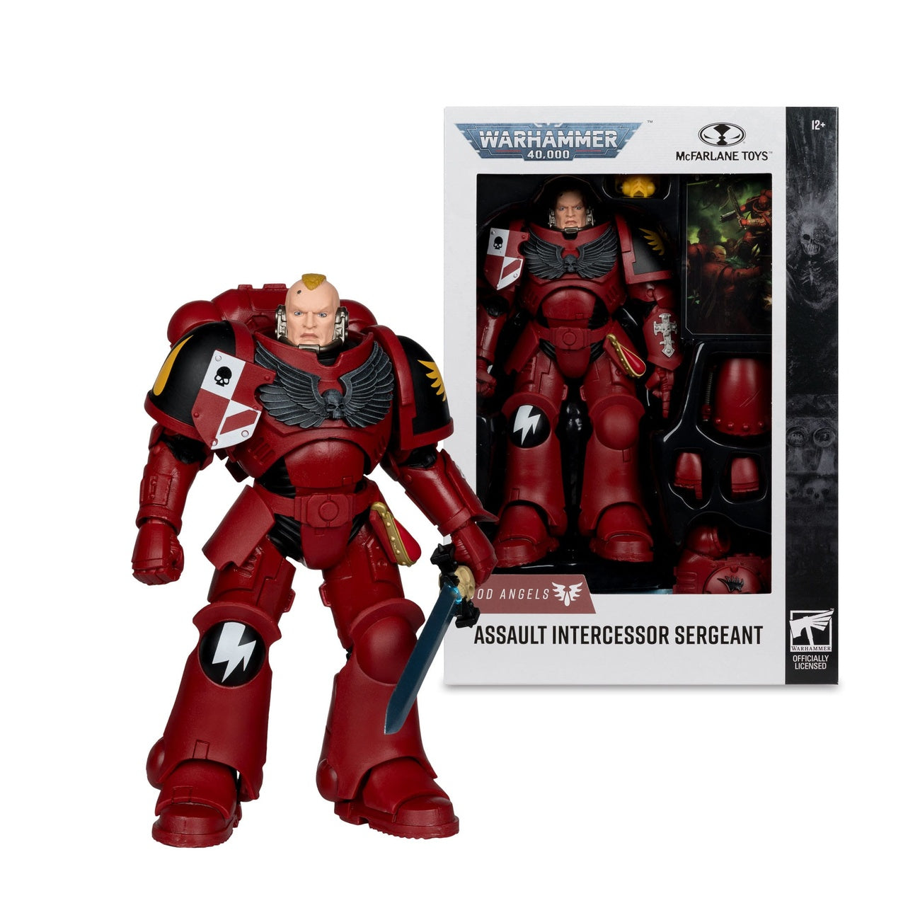 Image produit Warhammer 40k - Sergent Intercesseur d’Assaut (Blood Angel) Figurine articulée 18 cm