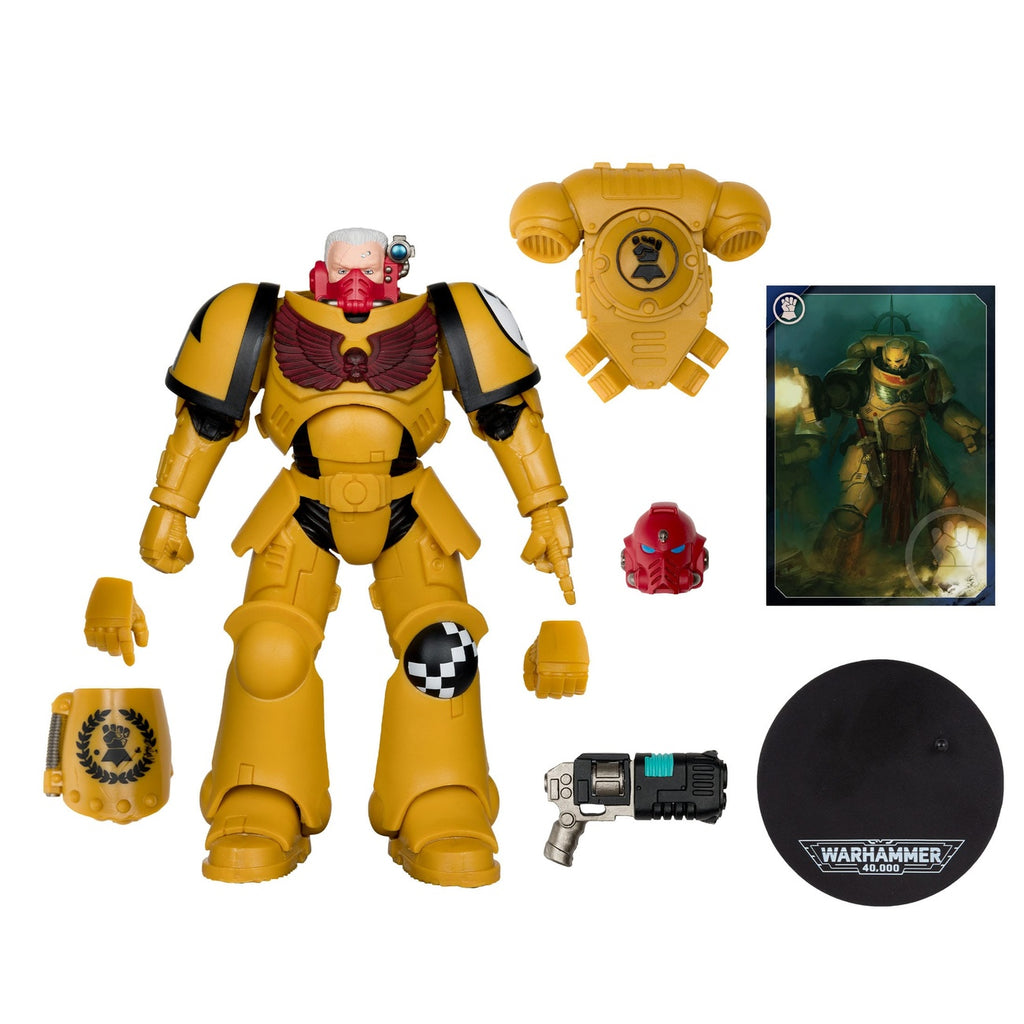 Image produit Warhammer 40k - Intercessor Sergeant (Imperial Fist) (Gold Label) figurine articulée 18 cm