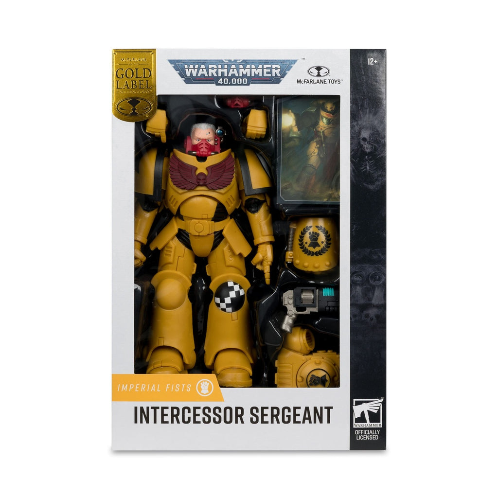 Image produit Warhammer 40k - Intercessor Sergeant (Imperial Fist) (Gold Label) figurine articulée 18 cm