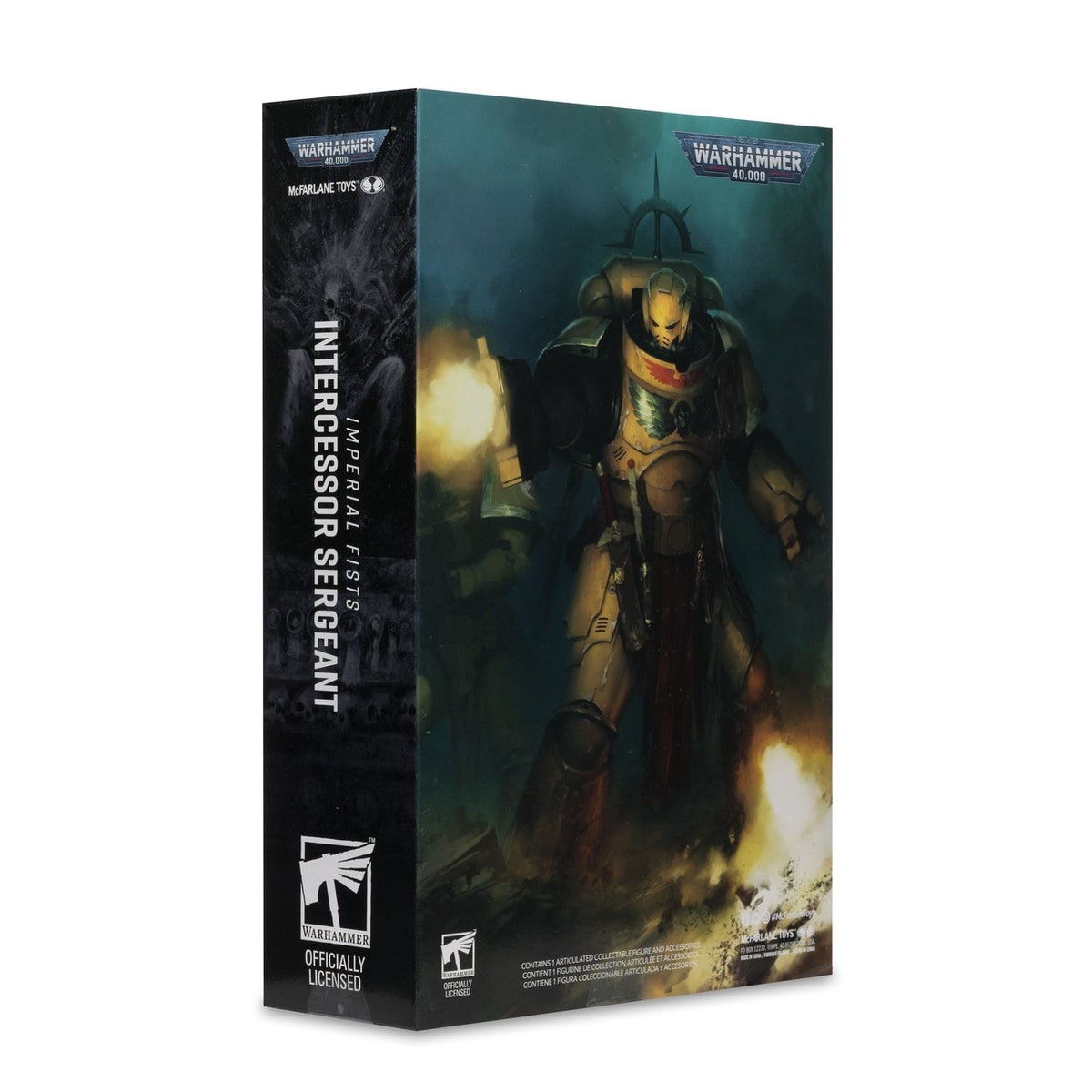Image produit Warhammer 40k - Intercessor Sergeant (Imperial Fist) (Gold Label) figurine articulée 18 cm