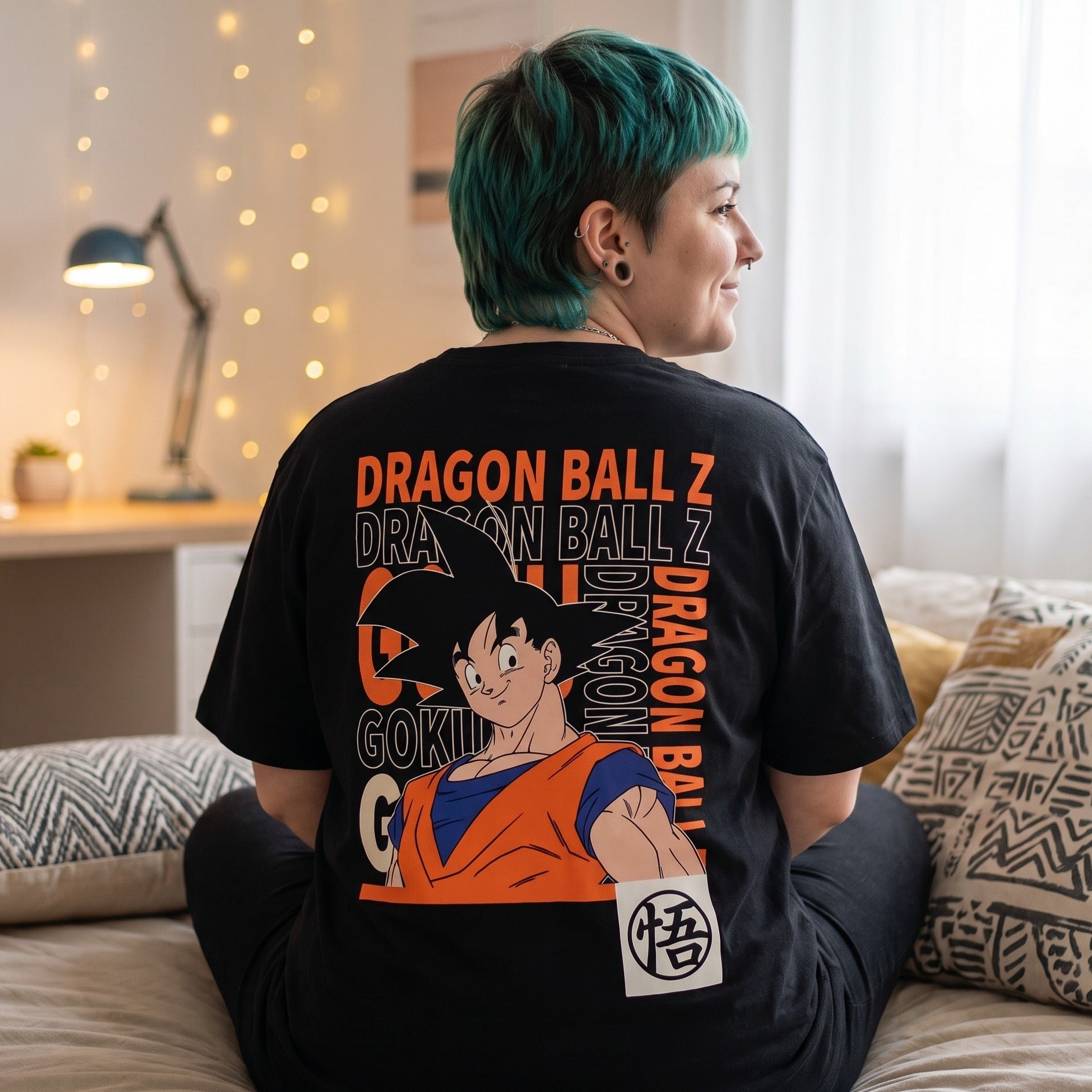 Image produit Dragon Ball Z - T-shirt oversize Goku noir