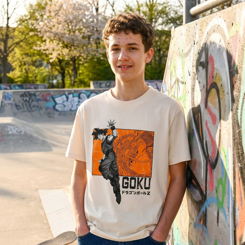 Image produit Dragon Ball Z - T-shirt oversize Goku et Shenron