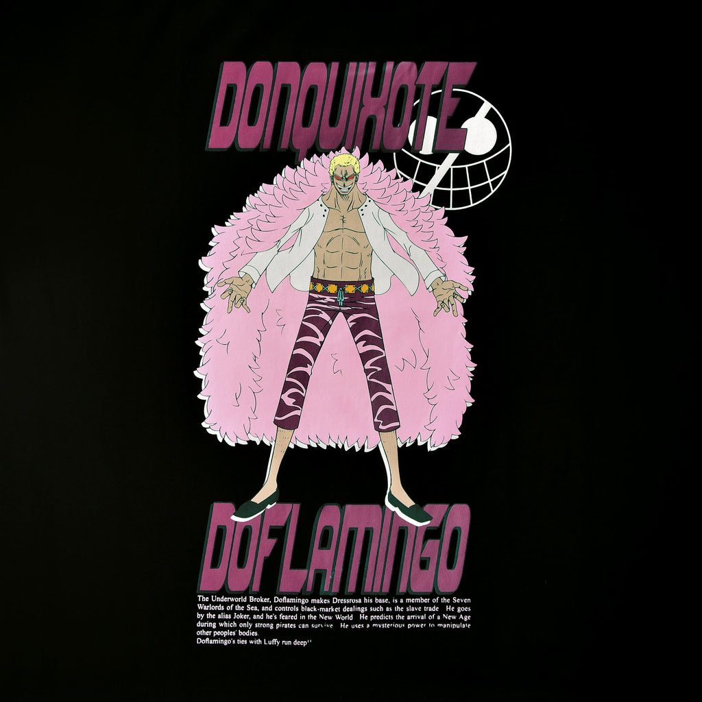 Image produit One Piece - T-shirt oversize Don Quichotte Doflamingo noir