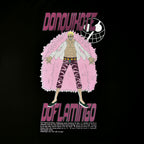 Image produit One Piece - T-shirt oversize Don Quichotte Doflamingo noir