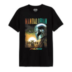 Image produit T-shirt affiche Mando et Grogu noir - Star Wars The Mandalorian