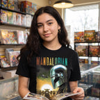 Image produit T-shirt affiche Mando et Grogu noir - Star Wars The Mandalorian