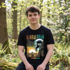 Image produit T-shirt affiche Mando et Grogu noir - Star Wars The Mandalorian