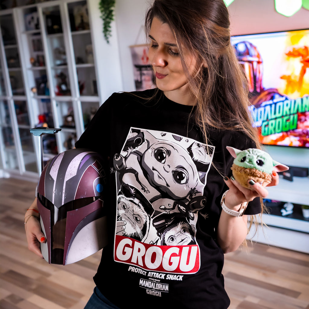 Image produit T-shirt Grogu Protect Attack Snack - Star Wars The Mandalorian