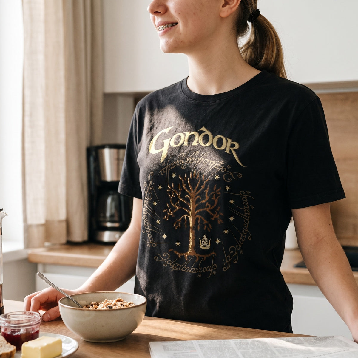 Image produit Le Seigneur des Anneaux - T-shirt Gondor noir