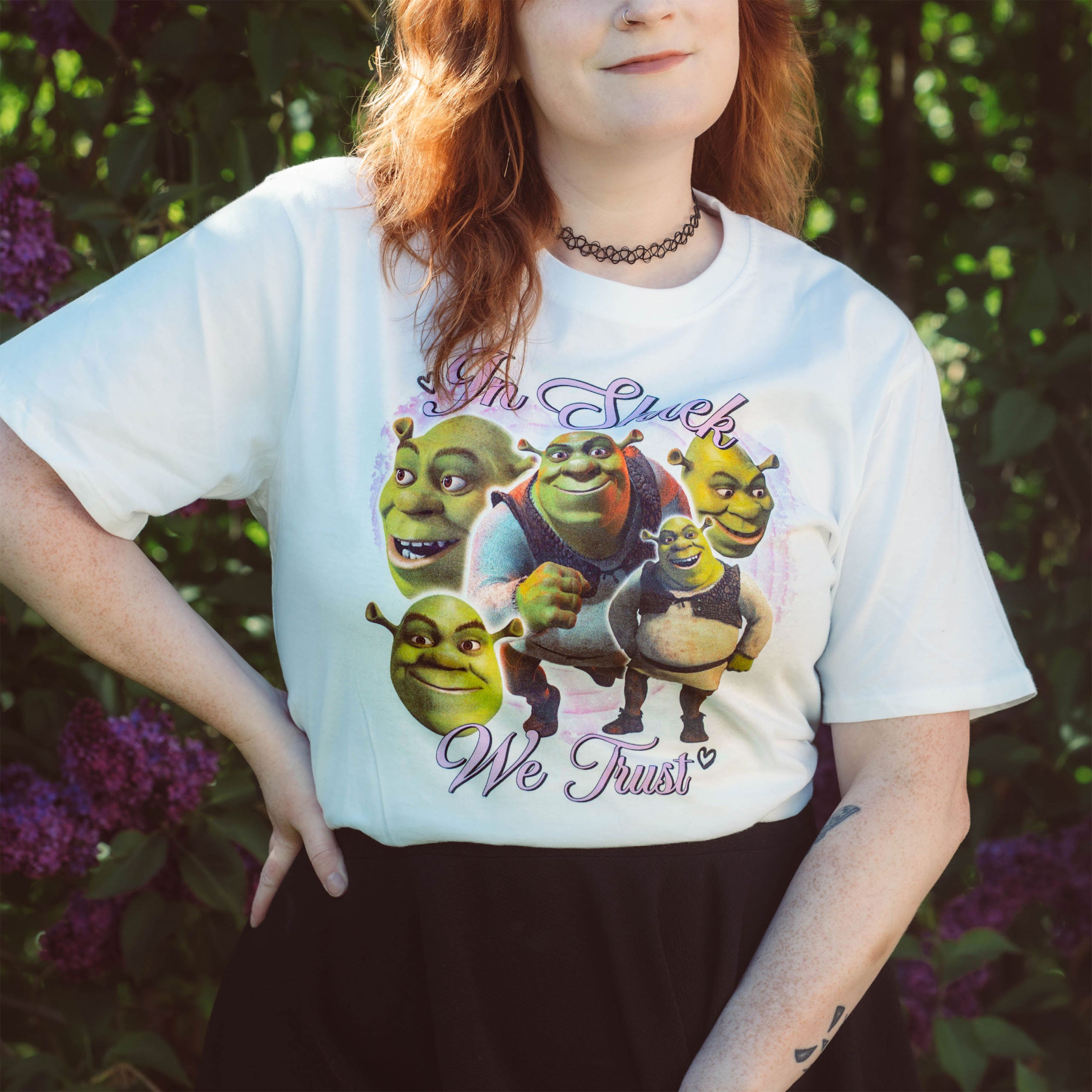 Image produit Shrek - In Shrek We Trust T-shirt blanc