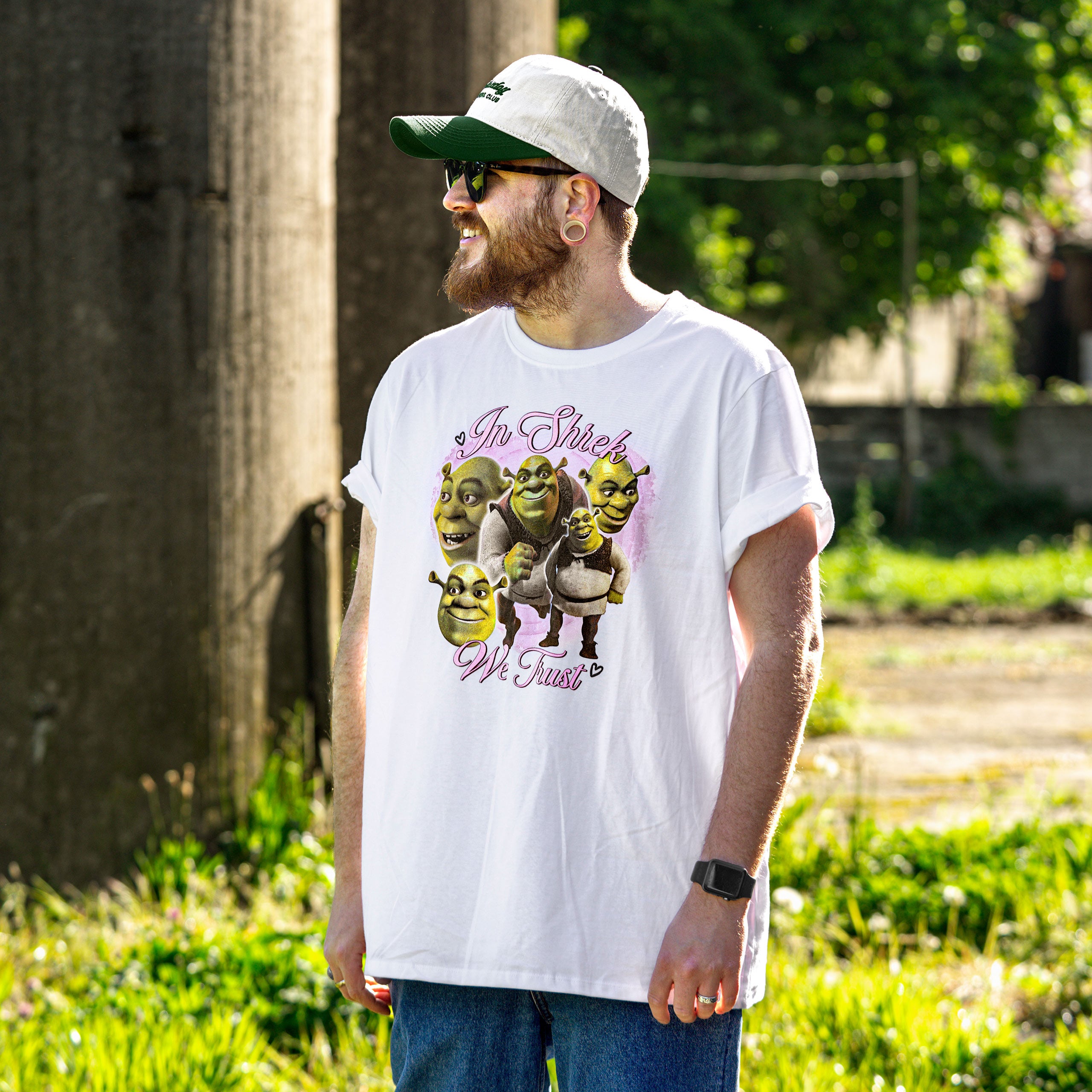 Image produit Shrek - In Shrek We Trust T-shirt blanc