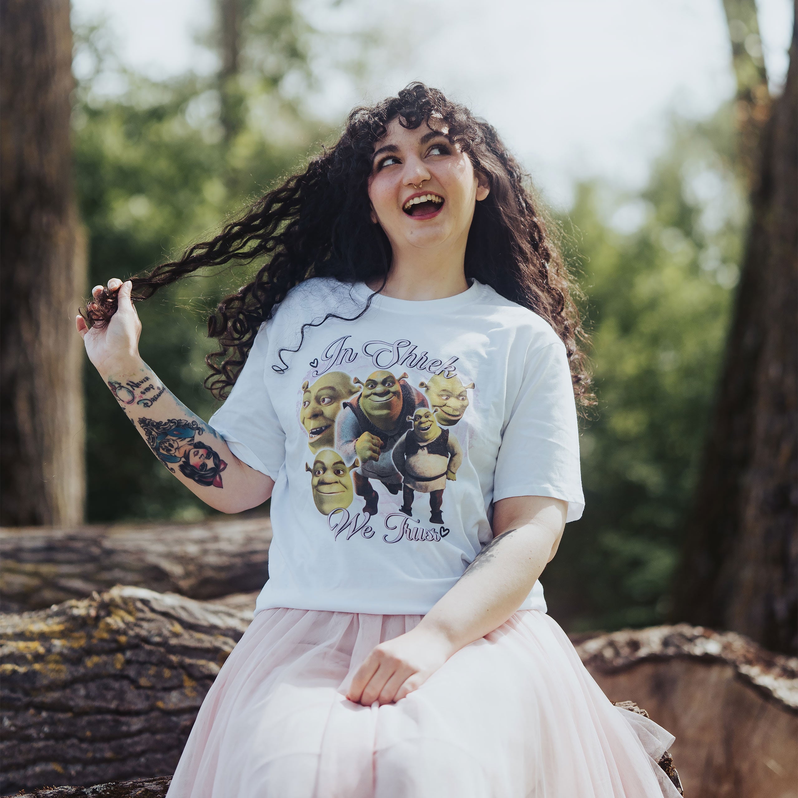 Image produit Shrek - In Shrek We Trust T-shirt blanc