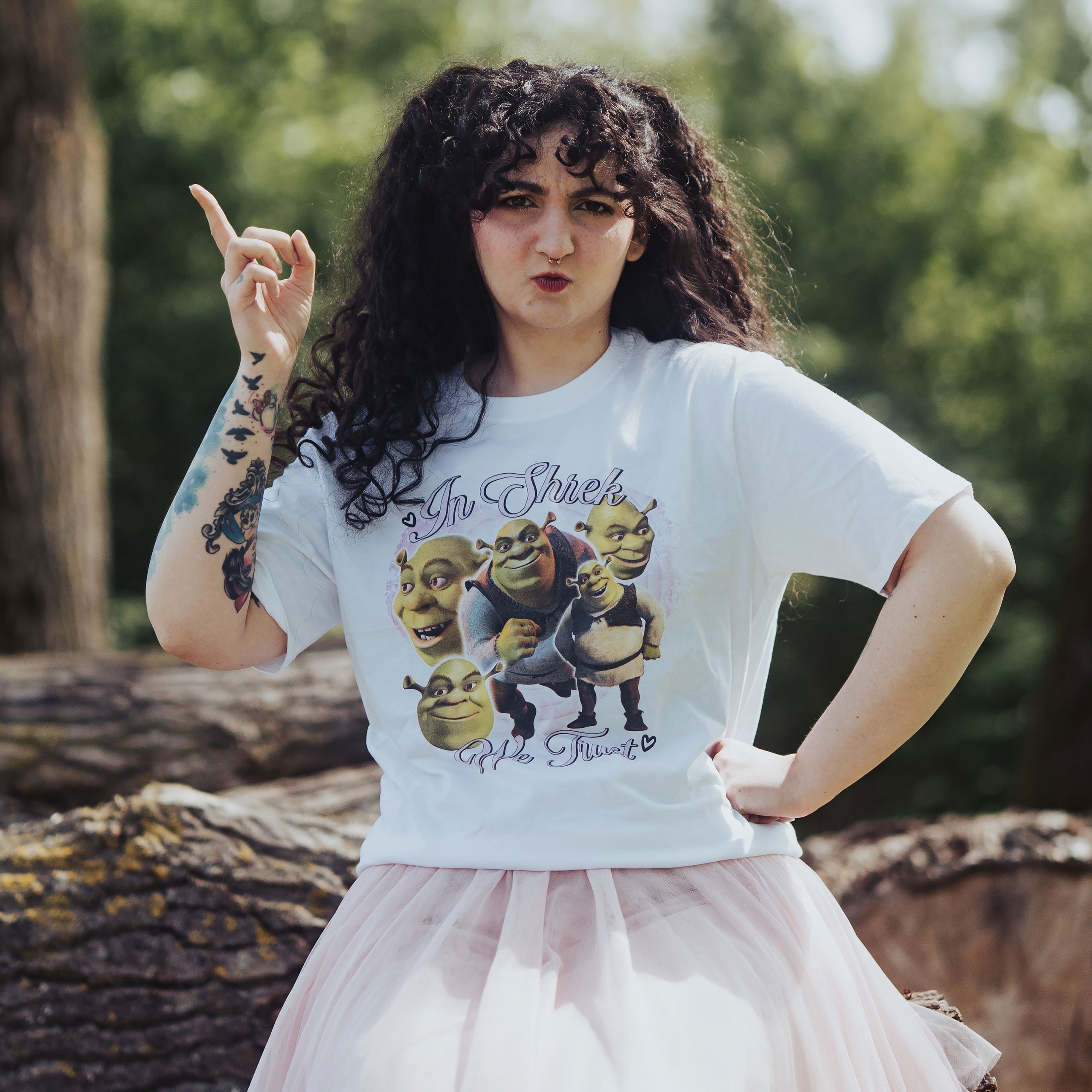 Image produit Shrek - In Shrek We Trust T-shirt blanc