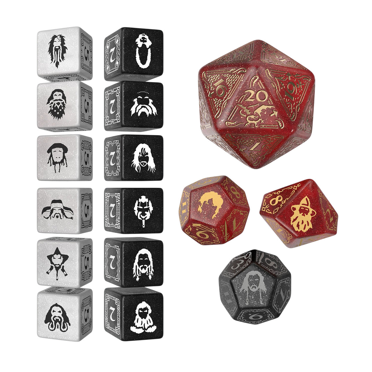 Image produit Le Hobbit - Set de dés TCG Ember Hearth 16 pcs