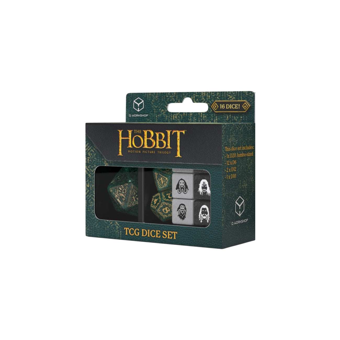 Image produit Le Hobbit - Set de dés JCC Verdant Grove 16 pcs