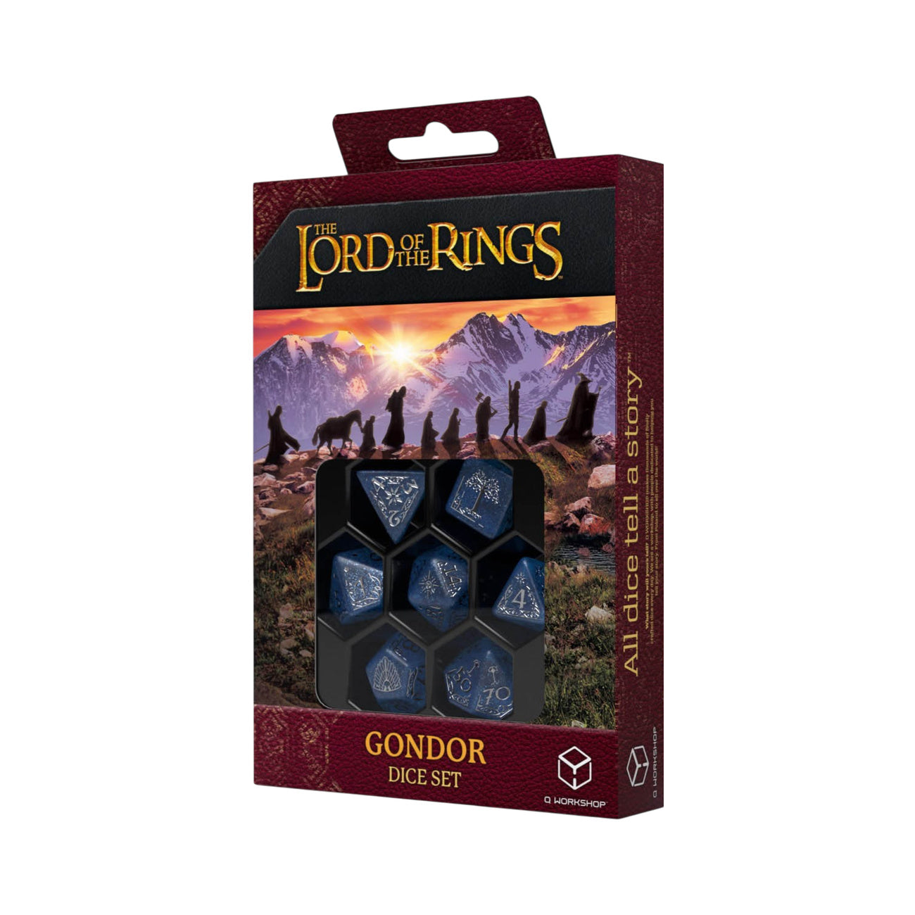 Image produit Le Seigneur des Anneaux - Set de dés JDR Gondor (7 pcs)