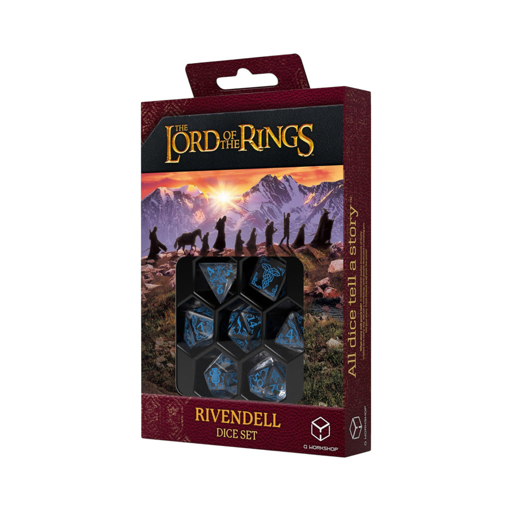 Image produit Le Seigneur des Anneaux - Rivendell Water Set de dés JDR 7 pcs