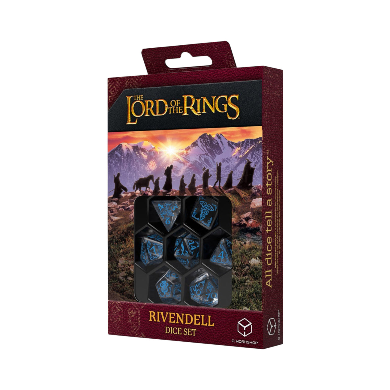 Image produit Le Seigneur des Anneaux - Rivendell Water Set de dés JDR 7 pcs