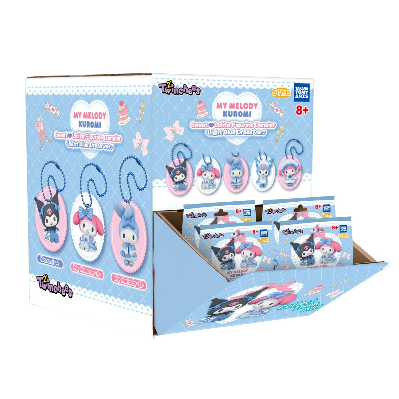 Image produit Sanrio - Porte-clés mystère Twinchees My Melody et Kuromi Sweet Lolita