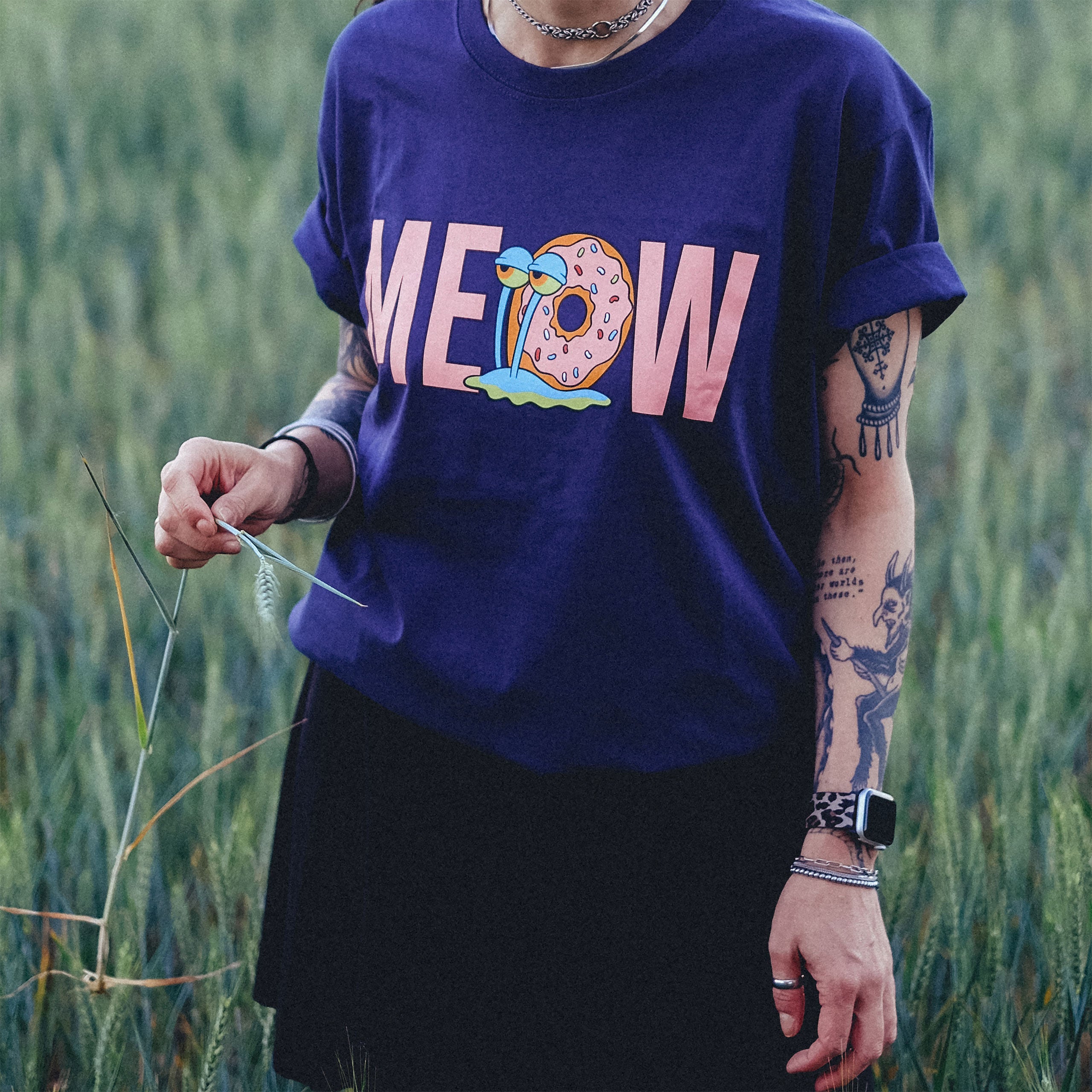 Image produit Bob l’Éponge - T-shirt Gary Meow bleu