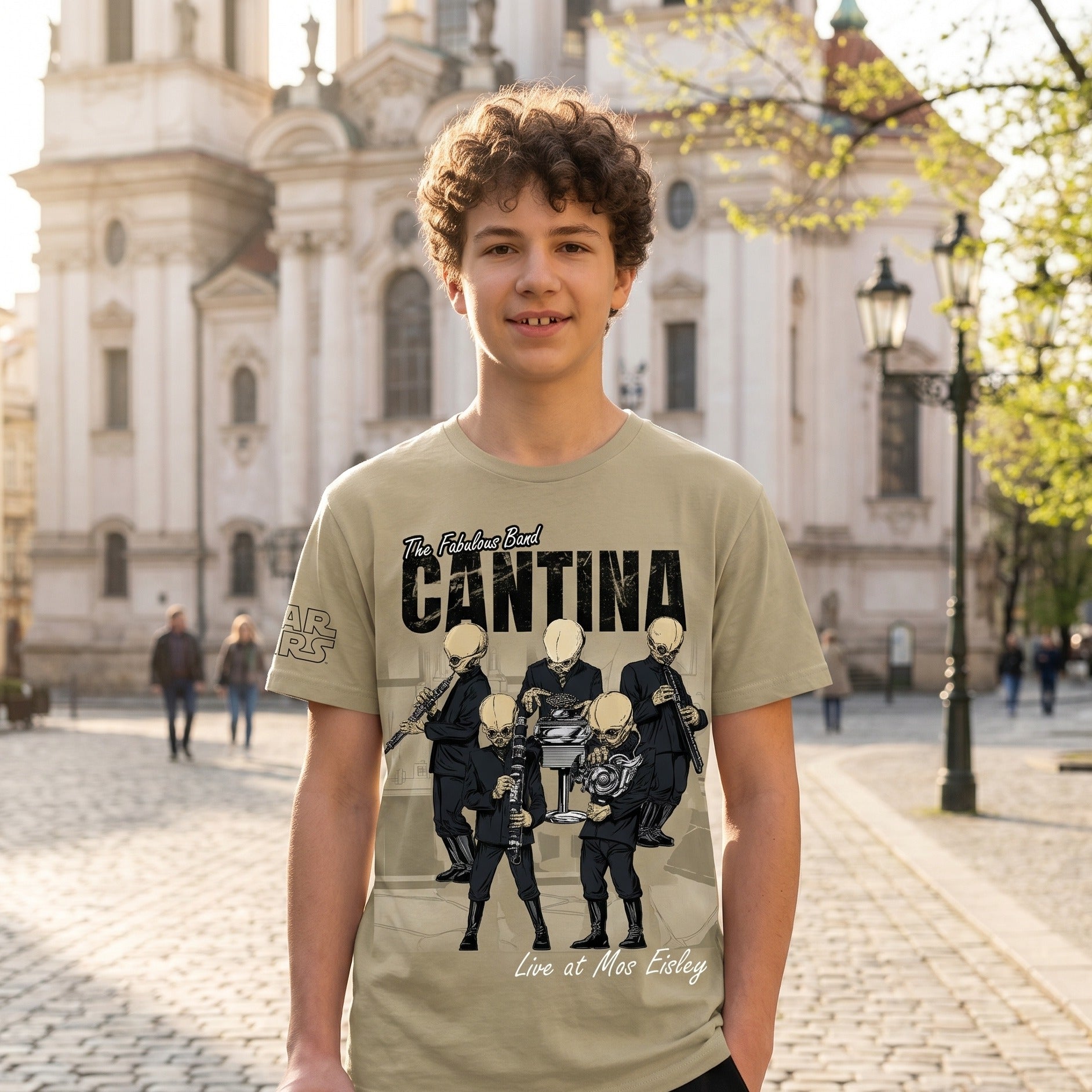 Image produit Star Wars - T-shirt Cantina Band beige