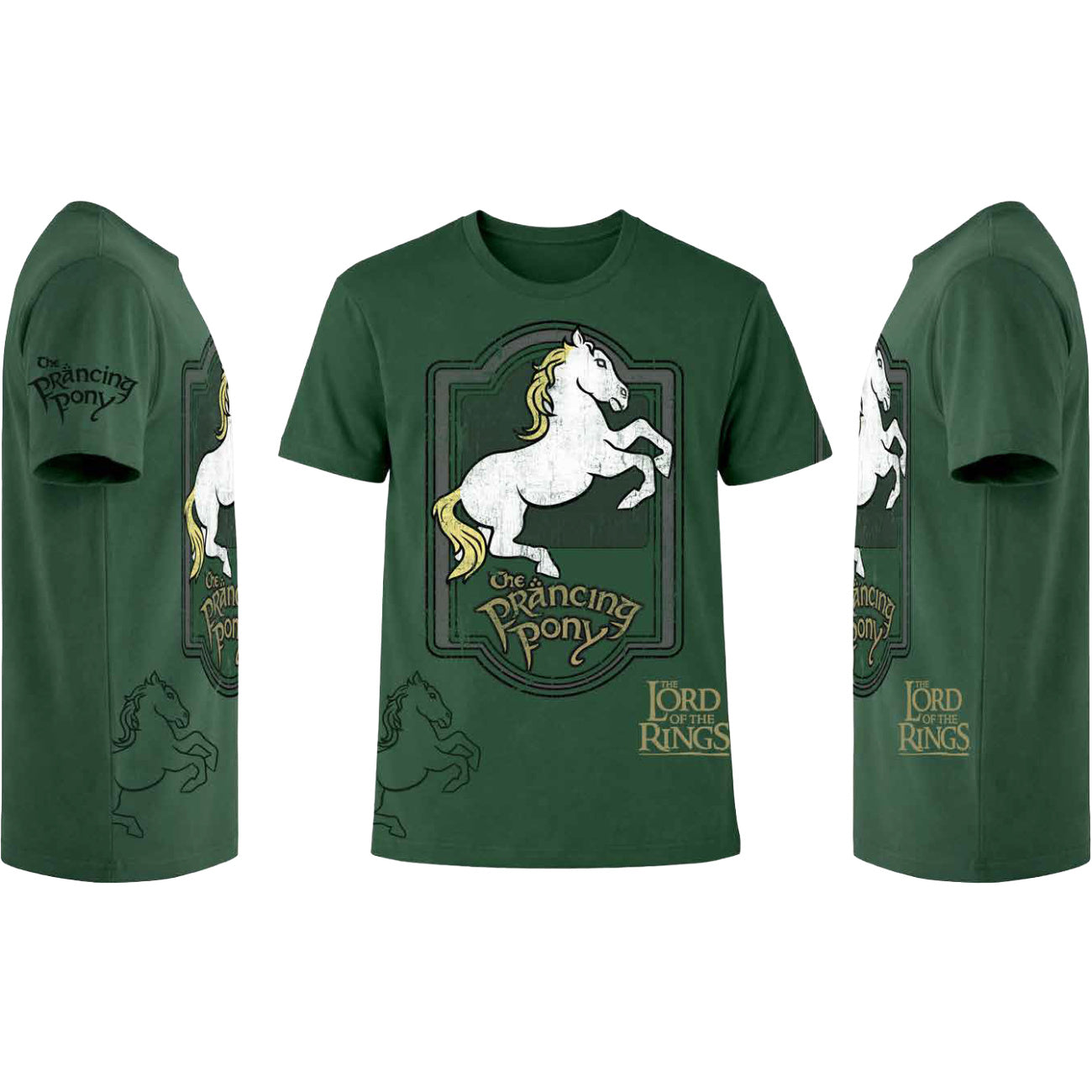Image produit Le Seigneur des Anneaux - T-shirt vert logo Le Poney Fringant