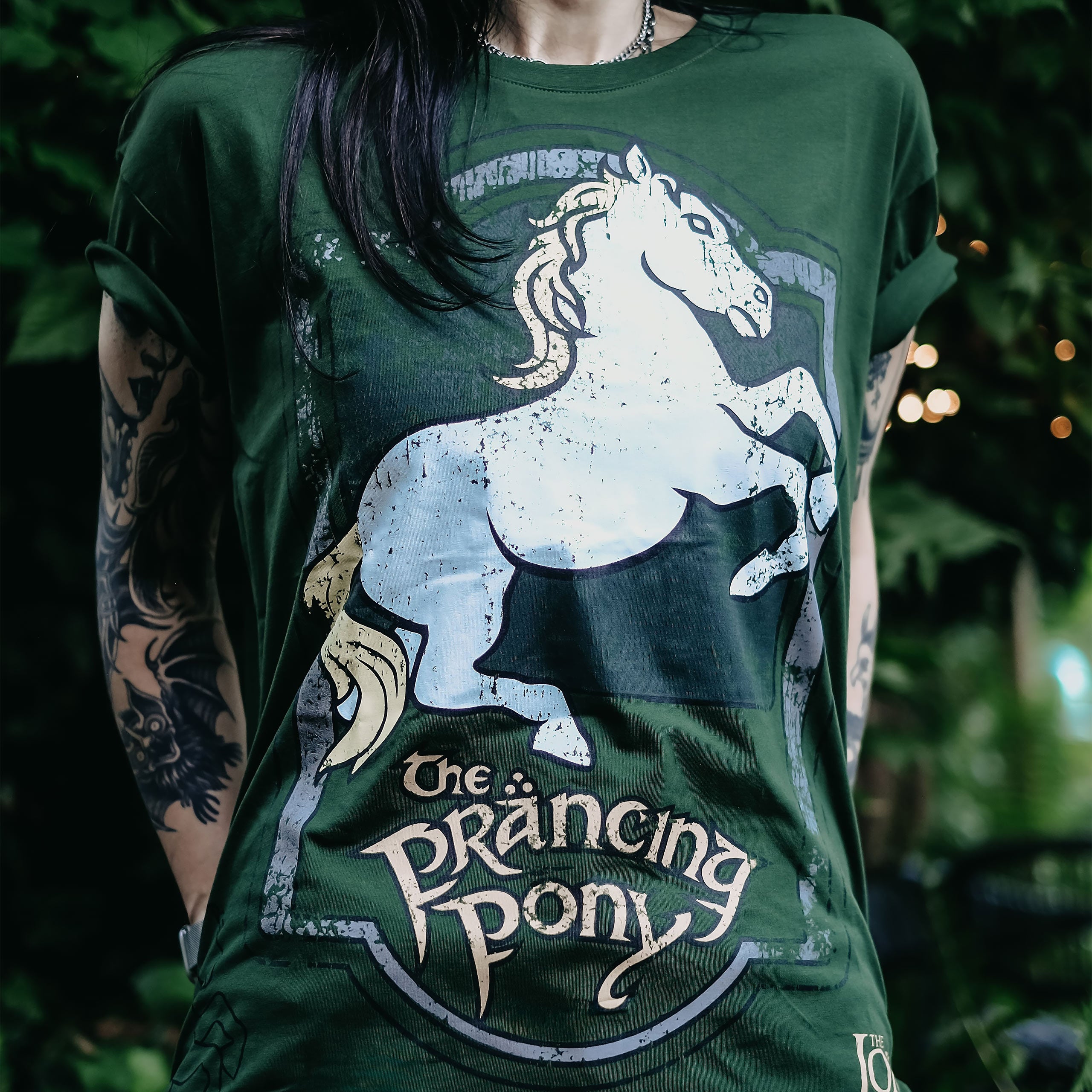 Image produit Le Seigneur des Anneaux - T-shirt vert logo Le Poney Fringant