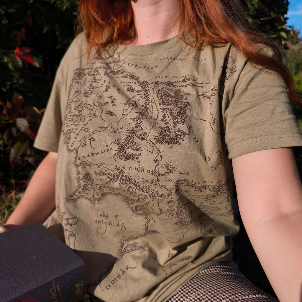 Product image The Lord of the Rings - Middle-earth Map T-Shirt brown
