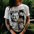 Image produit Star Trek - T-shirt rétro Warp 1 blanc