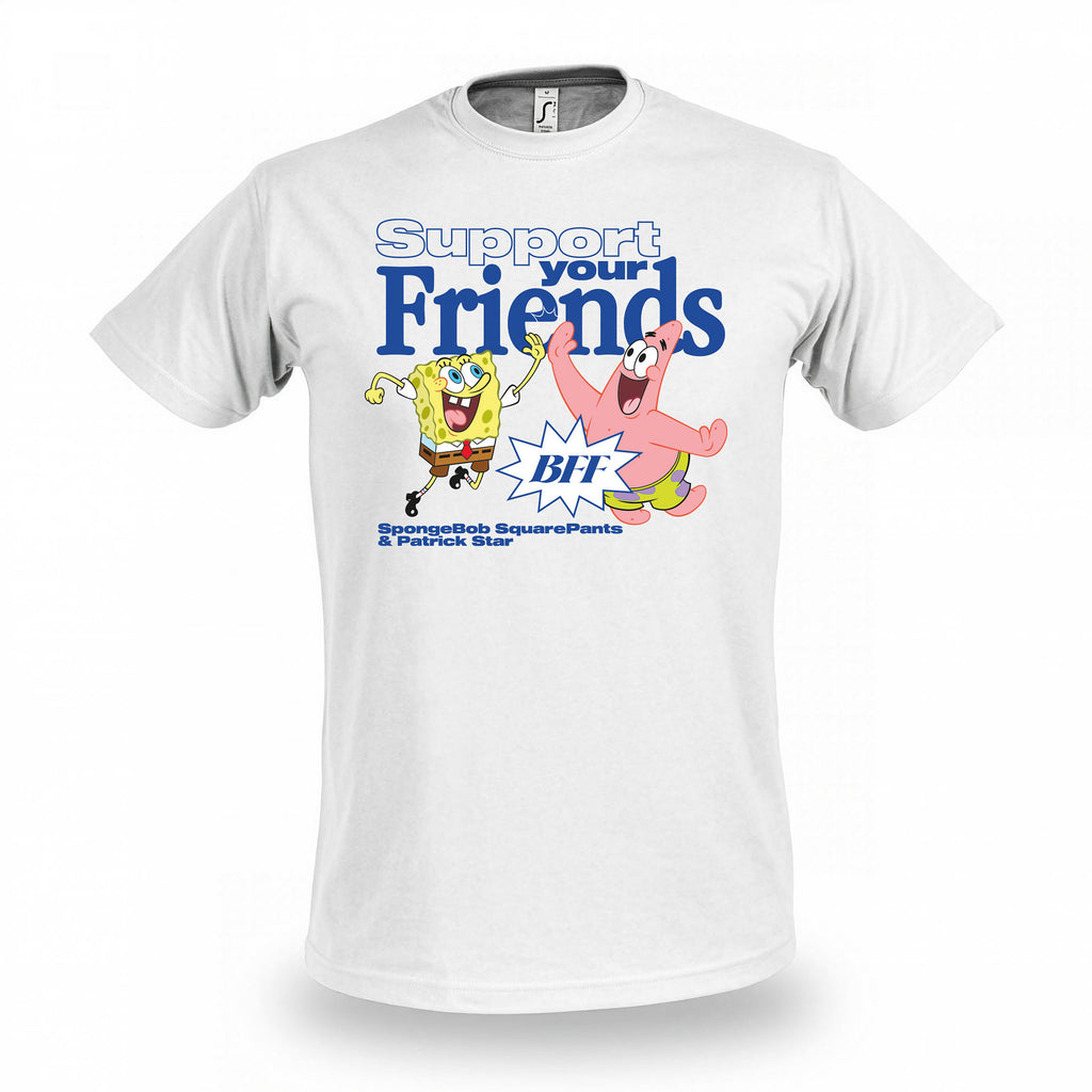 Image produit T-shirt SpongeBob et Patrick Support Your Friends