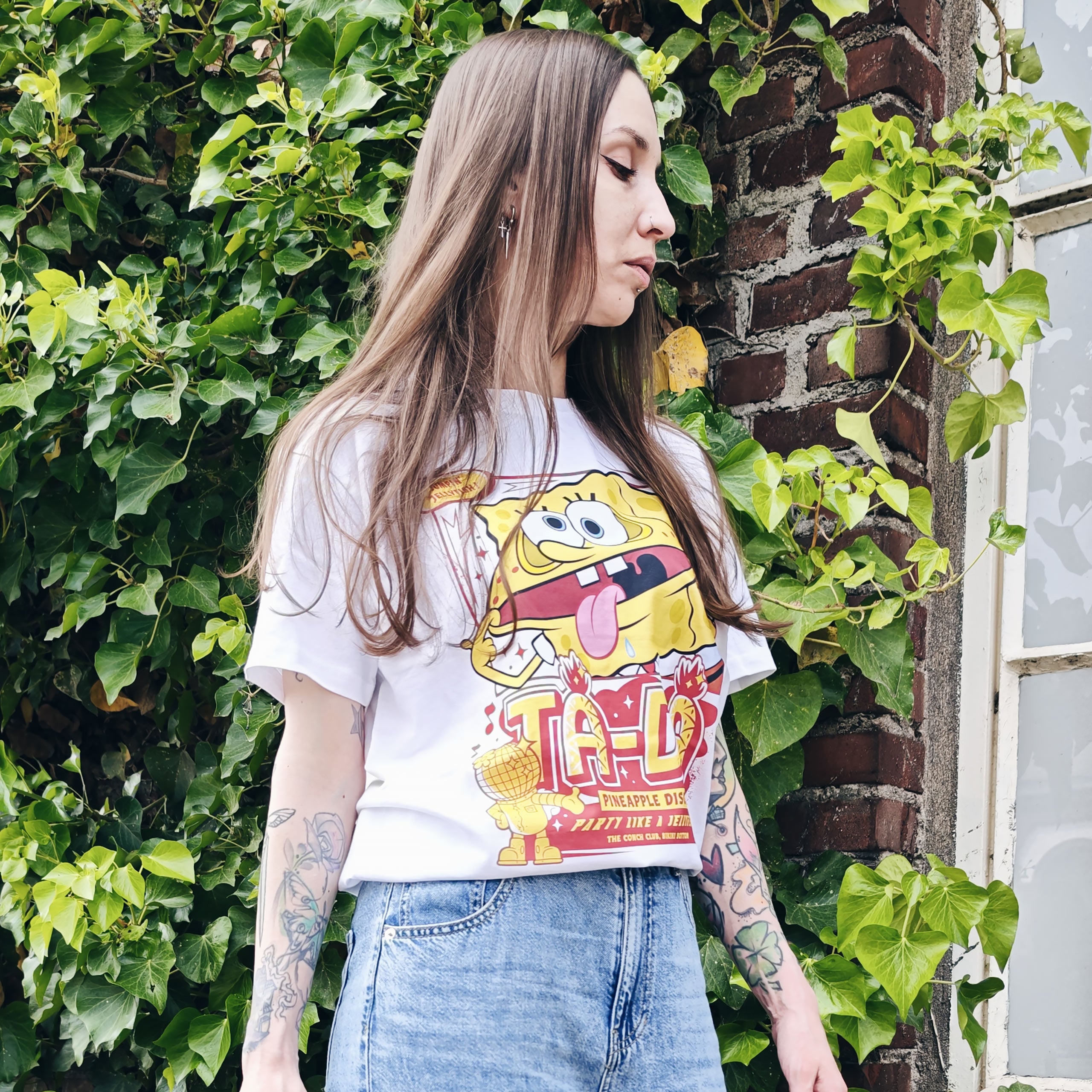 Image produit Bob l’Éponge - Party Like a Jellyfish T-shirt blanc