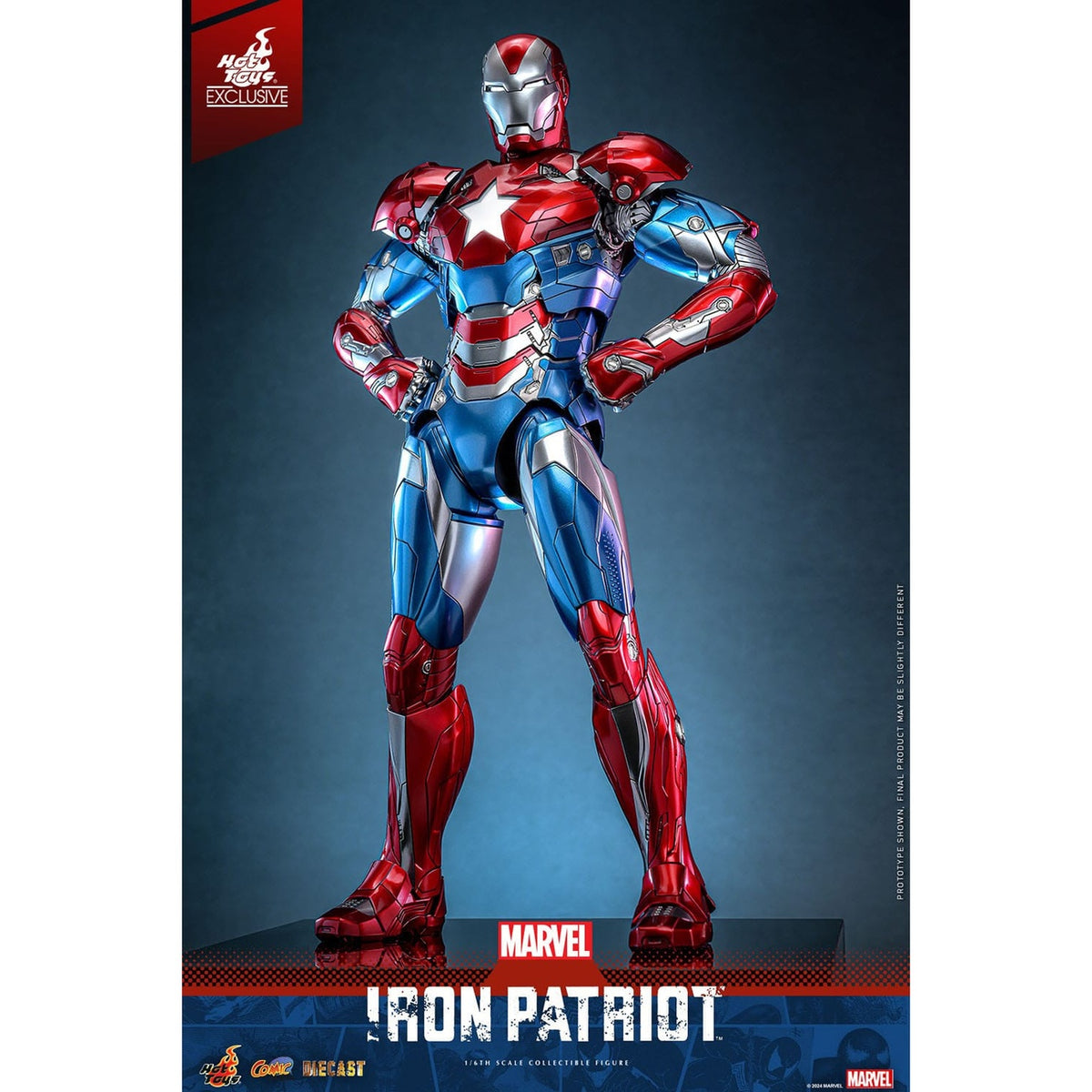 Image produit Marvel - Iron Patriot Comic Diecast Masterpiece figurine articulée exclusive 1:6
