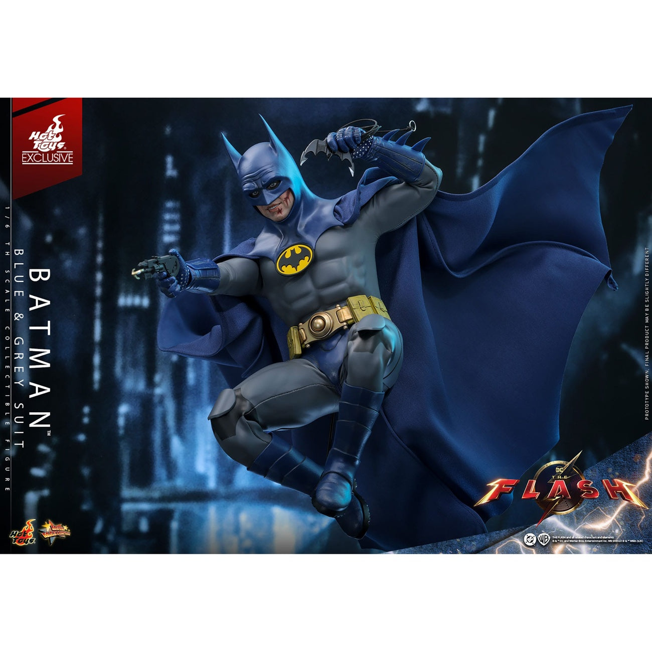 Image produit The Flash - Figurine d’Action Batman Masterpiece 1:6 Costume Bleu & Gris Édition Limitée