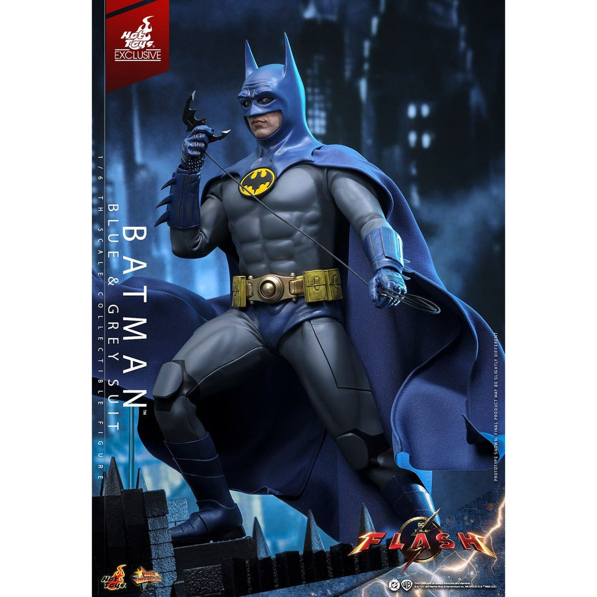 Image produit The Flash - Figurine d’Action Batman Masterpiece 1:6 Costume Bleu & Gris Édition Limitée
