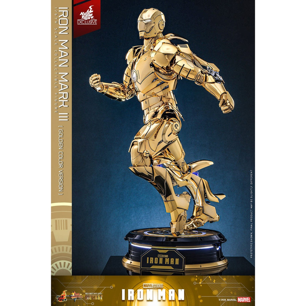 Image produit Iron Man - Iron Mark III figurine de collection Masterpiece 1:6 Gold Color Version Exclusif