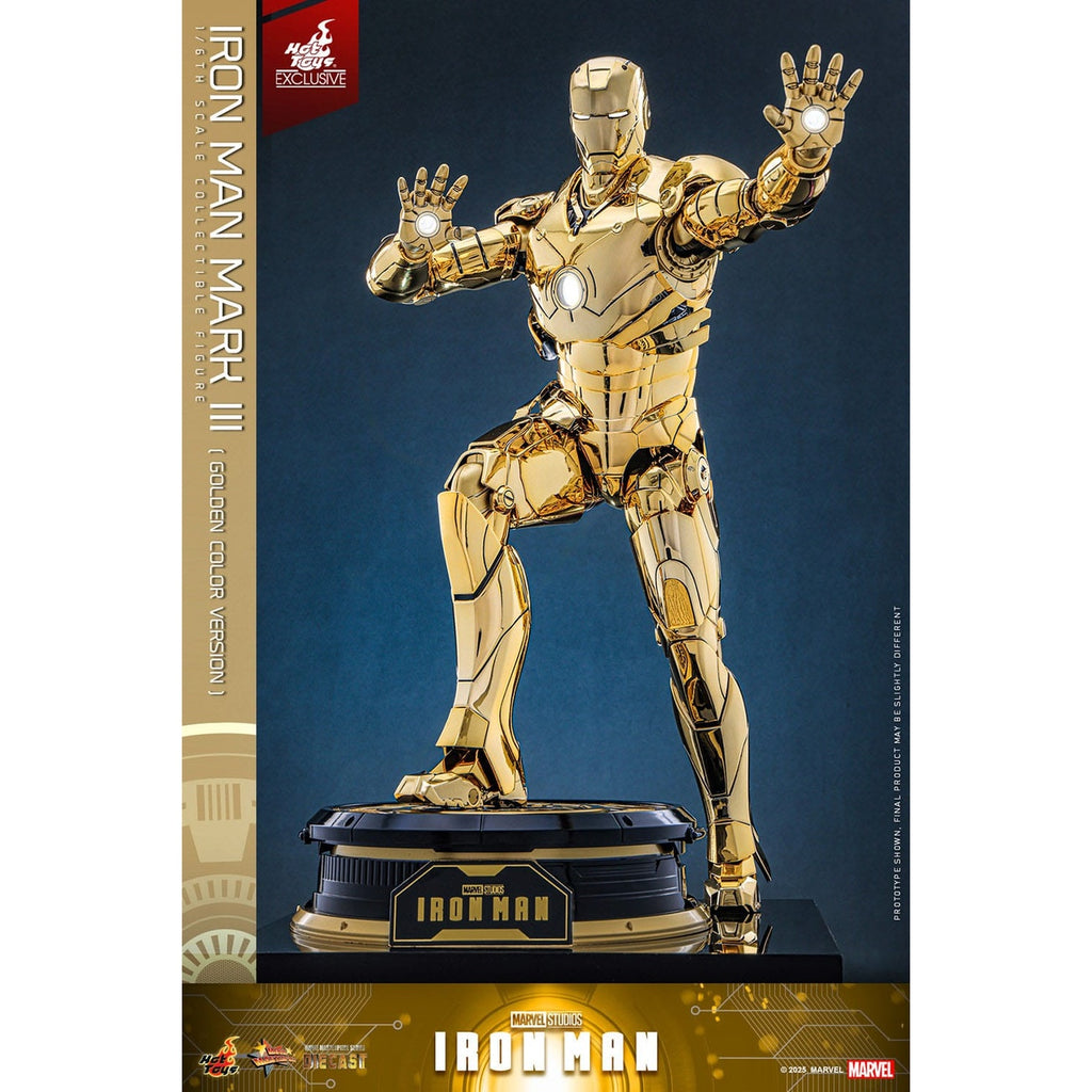 Image produit Iron Man - Iron Mark III figurine de collection Masterpiece 1:6 Gold Color Version Exclusif