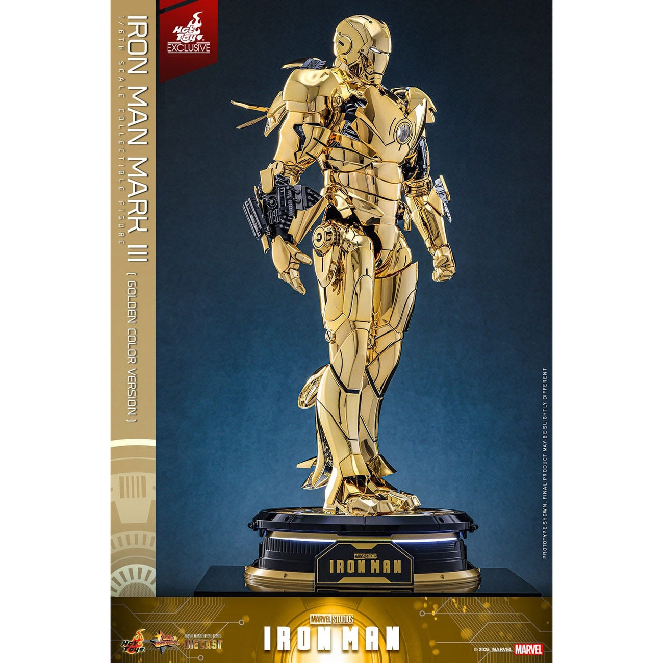 Image produit Iron Man - Iron Mark III figurine de collection Masterpiece 1:6 Gold Color Version Exclusif