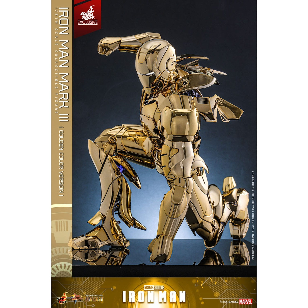 Image produit Iron Man - Iron Mark III figurine de collection Masterpiece 1:6 Gold Color Version Exclusif