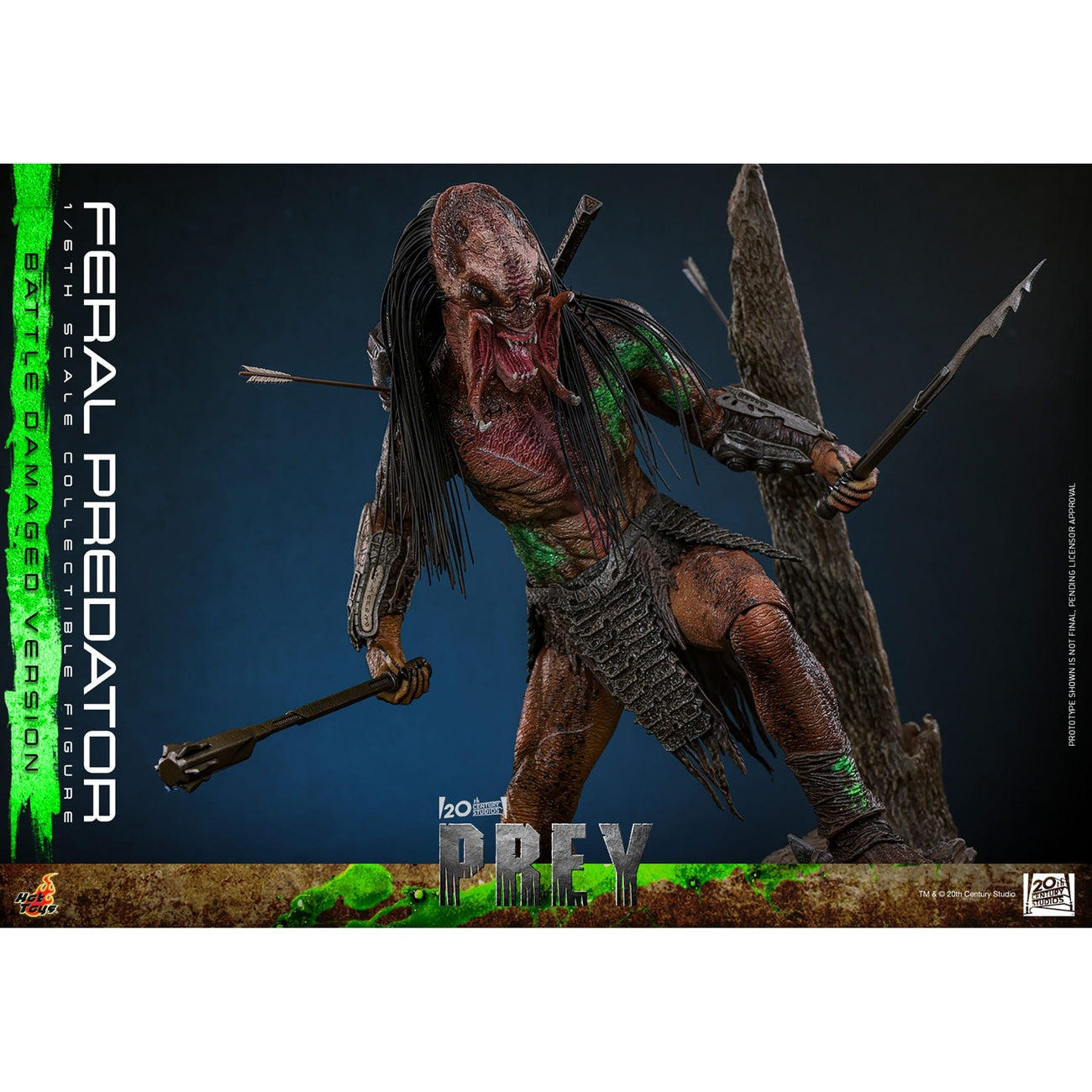 Image produit Prey - Figurine articulée Feral Predator 1:6 Version Battle Damaged