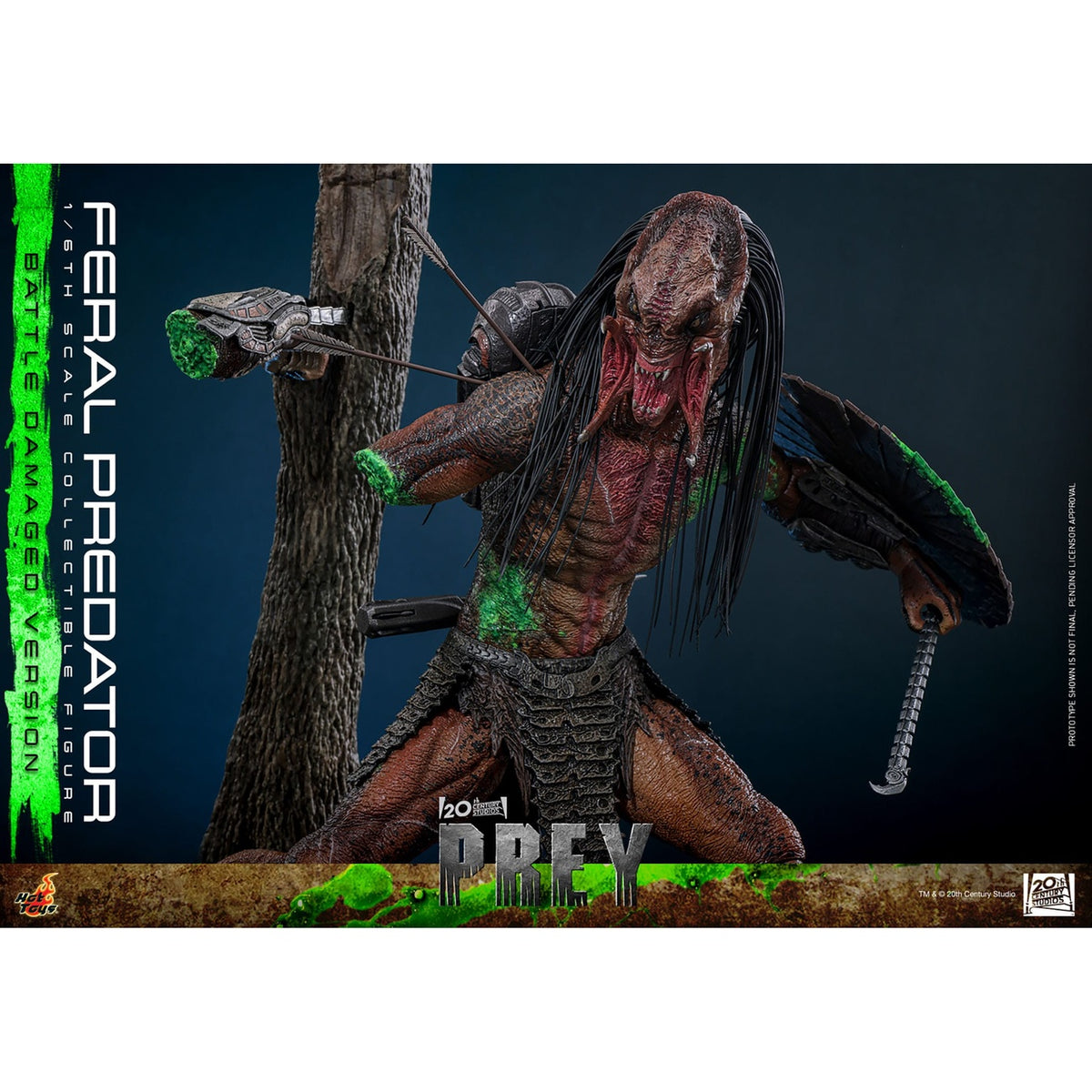 Image produit Prey - Figurine articulée Feral Predator 1:6 Version Battle Damaged