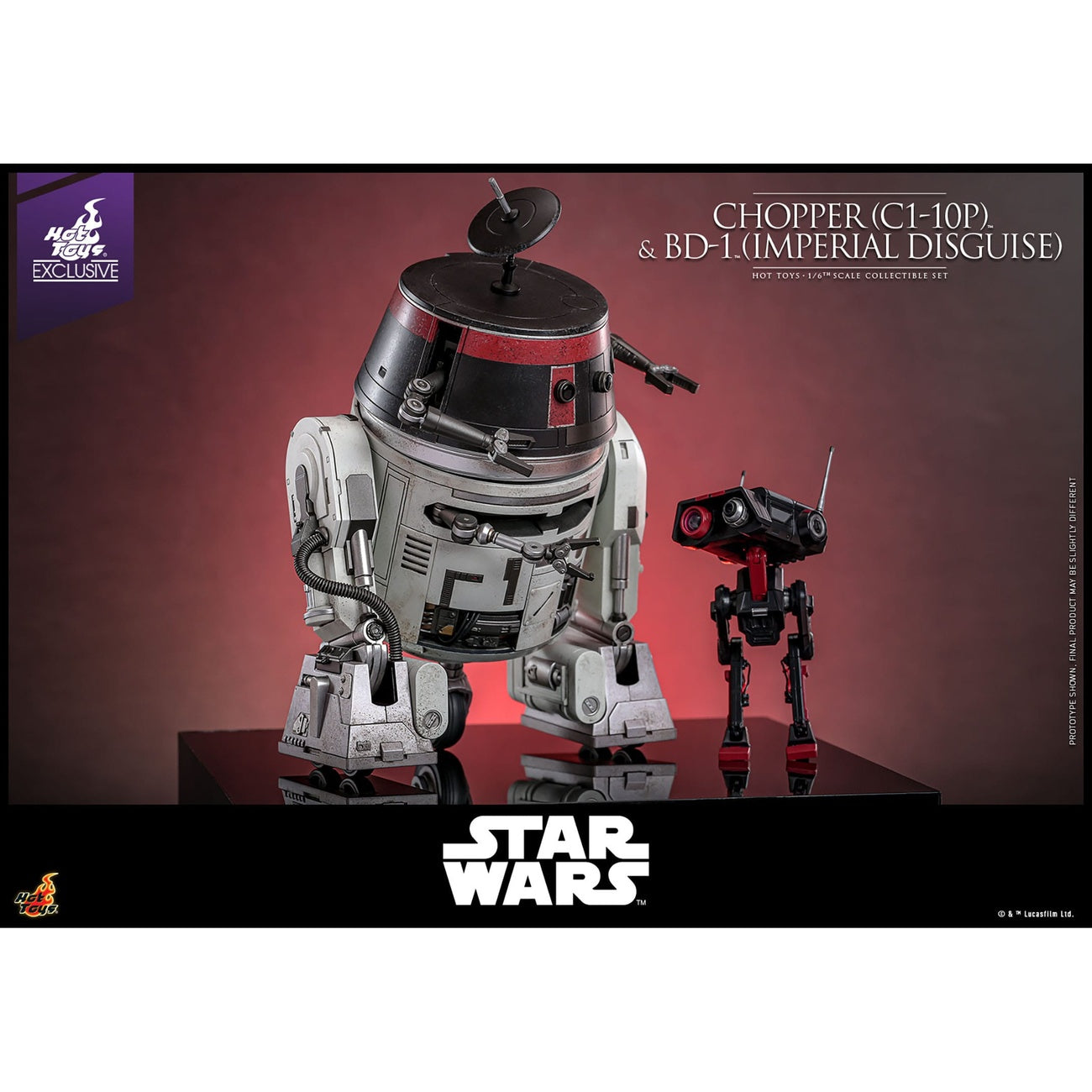 Image produit Star Wars - Lot de figurines articulées Chopper et BD-1