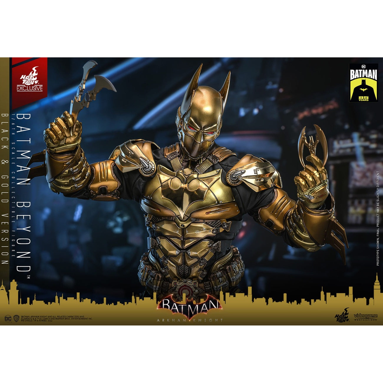 Product image Batman: Arkham Knight - Batman Beyond Masterpiece 1:6 Action Figure Black & Gold Version