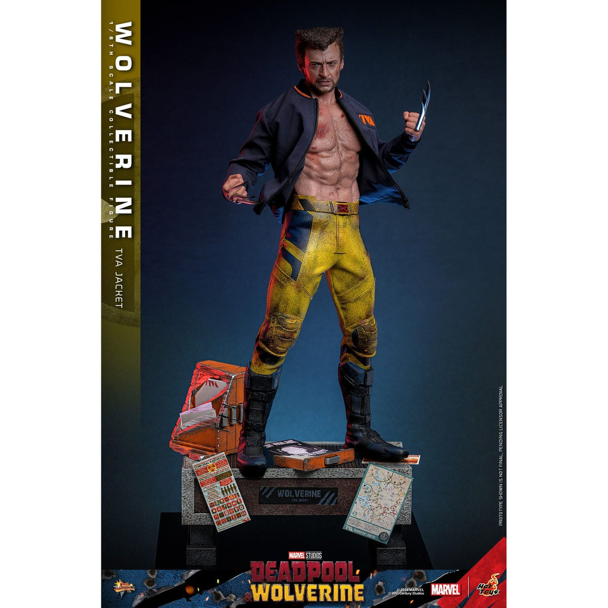 Image produit Figurine articulée Wolverine Masterpiece 1:6 Version Veste TVA – Deadpool & Wolverine