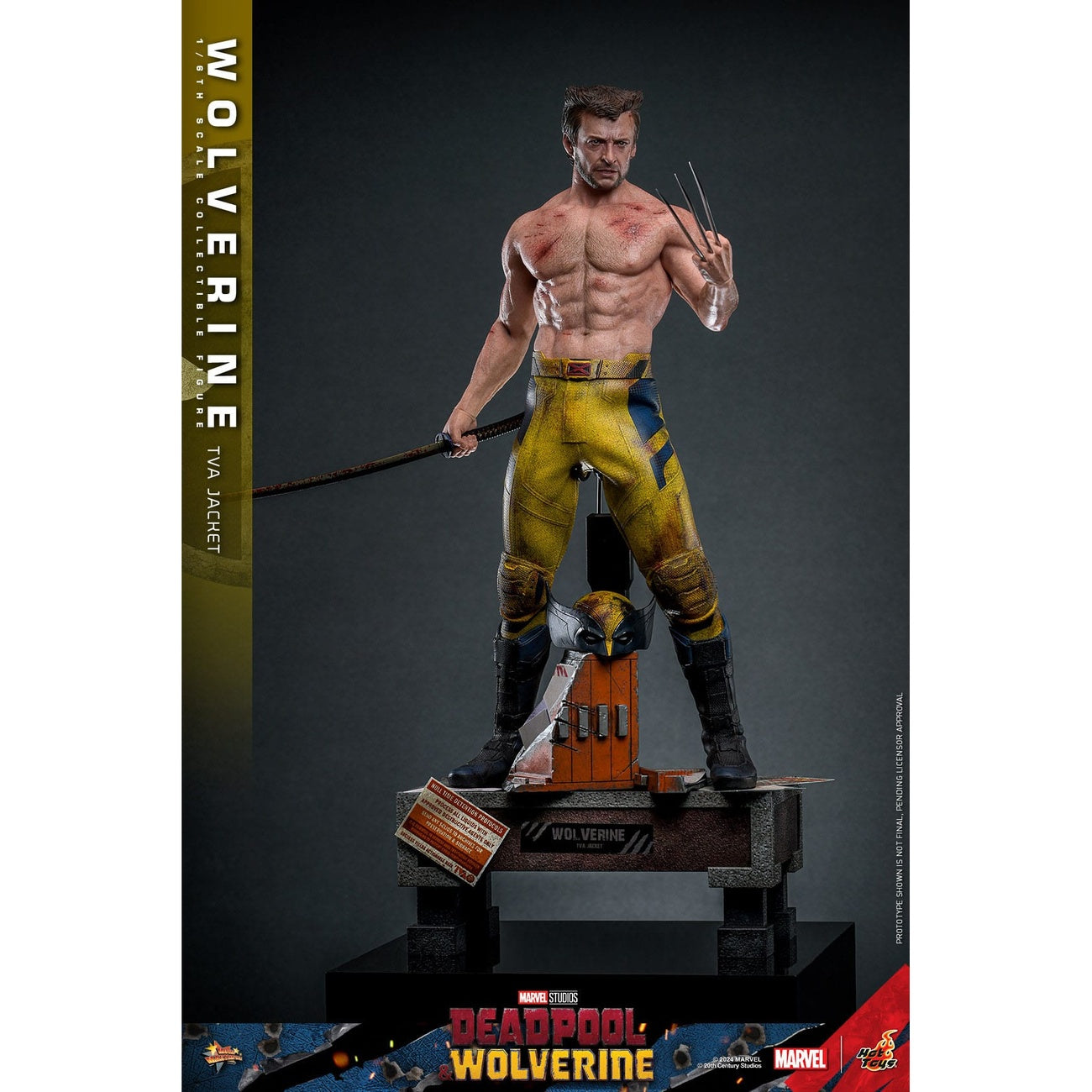 Image produit Figurine articulée Wolverine Masterpiece 1:6 Version Veste TVA – Deadpool & Wolverine